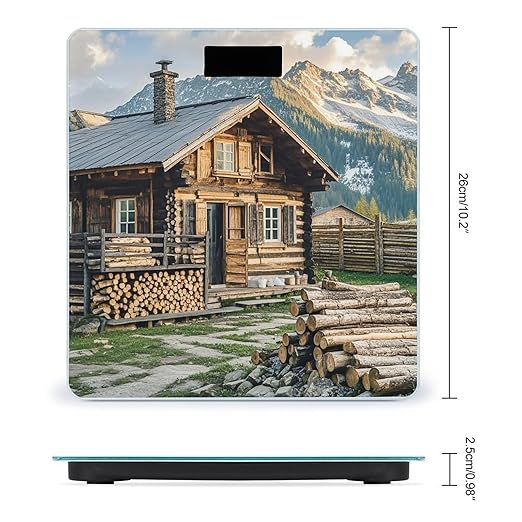 Round Logs Scale for Body Weight Smart Scales Digital Bathroom Scale High Precision Weighing Scales with Large Display Weighing Machine for People
