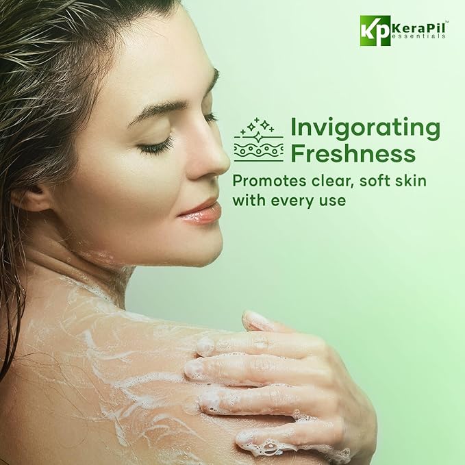 Exfoliating Body Wash with Salicylic Acid - No Dry Out Gentle Exfoliates Rough and Bumpy Skin Body Acne Wash BHA &amp AHA - Cucumber and Mint Salicylic Acid Body Wash - (16 fl oz)