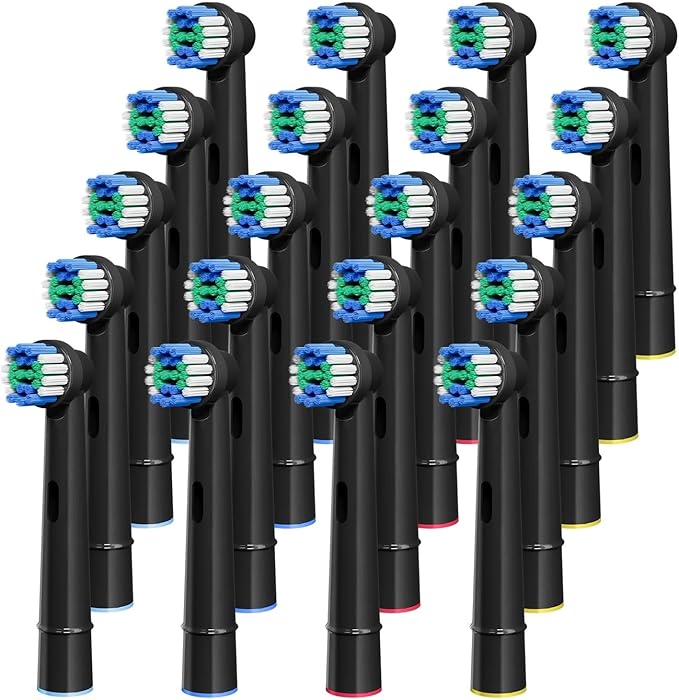 Replacement Toothbrush HeadsCompatible For Oral B Compatible For Braun Electric Toothbrushes Brush Head Refills 1000 1500 3000 7000 7500 8000(White-12 Pcs)