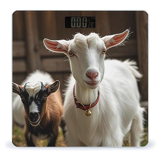 Cute Goat Smart Scale for Body Weight Accurate Bathroom Scale with LED Display Digital Weight Scales Weighing Machine High Precision Scales for Bath Home