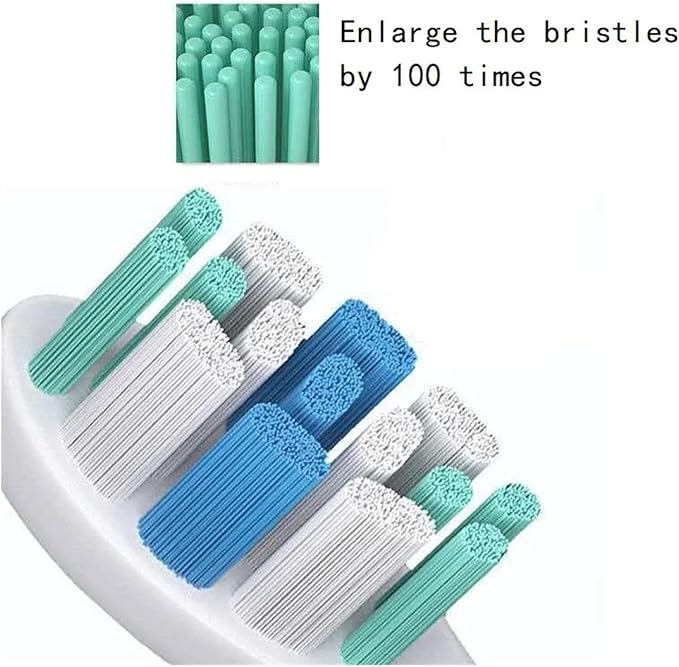 10PCS Replacement Toothbrush HeadsCompatible for Y1/Y1S/Y3/Y4/Y5/P1/P3/P4/P5/P10/U1/U2/U2S/U3S/F2/F1