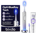 Blue Light Whitening Electric Toothbrush for Adults Sonic &amp Oscillating Deep Cleaning Smart AI Sensor Portable Rechargeable for Travel 180 Days Battery Life