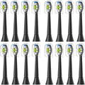 4/8pcs Replacement Toothbrush Heads Compatible with Philips Sonicare Soft Electric Brush Head 4100 6500 6100 7500 5(16pcs Black)