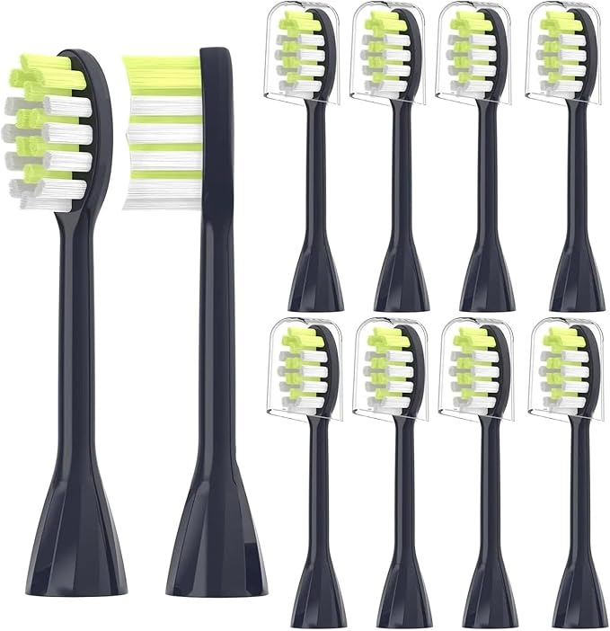 4Pack Replacement Toothbrush HeadsCompatible for Ph One Soni Care Electric Toothbrush Head HY1100 HY1200 BH1022(8pcs Blue)