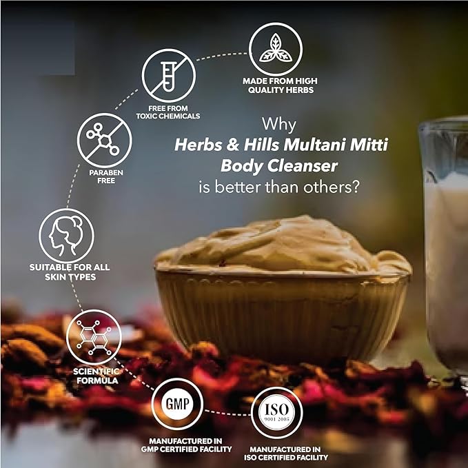 Generic DD Multani Mitti Body Cleanser Pack of 3-100g Each | Gentle Exfoliation for Glowing Skin | Banish Pimples and Scars | Soothe Skin Irritations