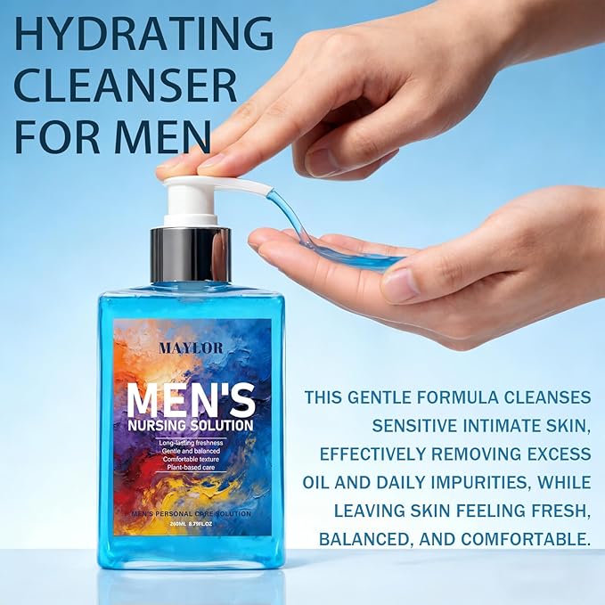 Men's Private Care pH Balance Bath Liquid - Suitable for Sensitive Skin. Use Daily. Refreshing and Clean with a Refreshing Mint Fragrance. Capacity: 8.8ounces. (1)