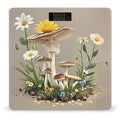 Mushrooms and Flowers Scale for Body Weight Digital Bathroom Scale Toughened Glass High Precision Scales for Body Weight with Large LCD Backlight Display Weight Scales