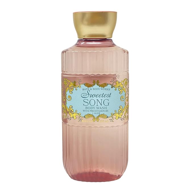 Bath &amp Body Works Sweetest Song 3 Pack Body Wash Bundle with a Himalayan Salts Springs Bar Soap - Full Size