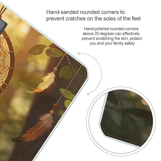 Dream Catcher Weight ScaleClear LED Display Bathroom Digital Weighing ScaleTempered Glass Digital Bathroom Scale for Body Weight Capacity Up to 400 Lbs