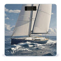 Nautical Sailboat Digital Bathroom Scale for Body Weight Weighing Scale with Backlit LCD Display High Precision Measurements &amp Measures Weight Up to 180kg