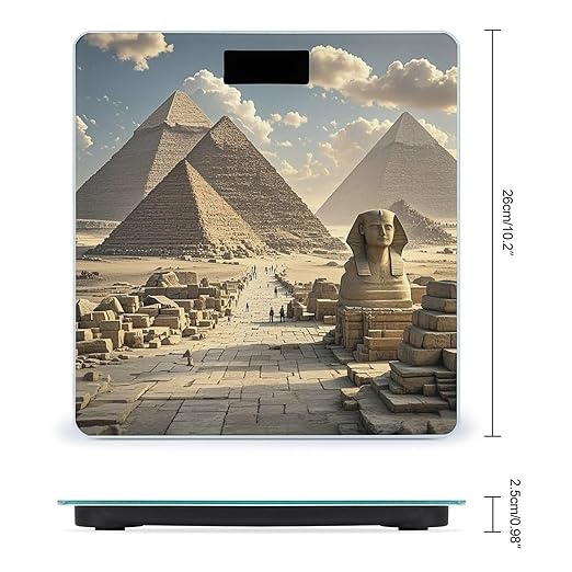 Egyptian Pyramids Scale for Body Weight Smart Scales Digital Bathroom Scale High Precision Weighing Scales with Large Display Weighing Machine for People