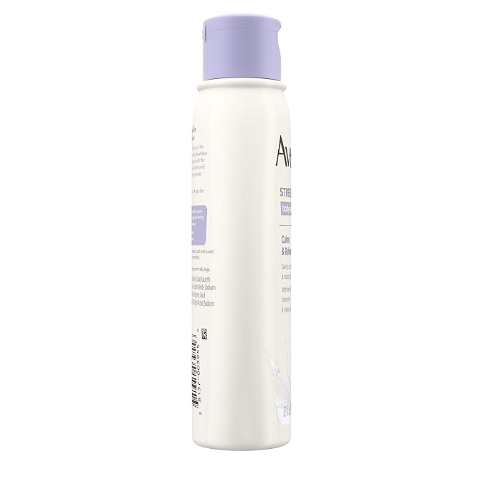 Aveeno Stress Relief Body Wash with Soothing Oat Lavender Chamomile &amp Ylang-Ylang Essential Oils Hypoallergenic Dye-Free &amp Soap-Free Calming Body Wash 12 fl. Oz (Pack of 3)