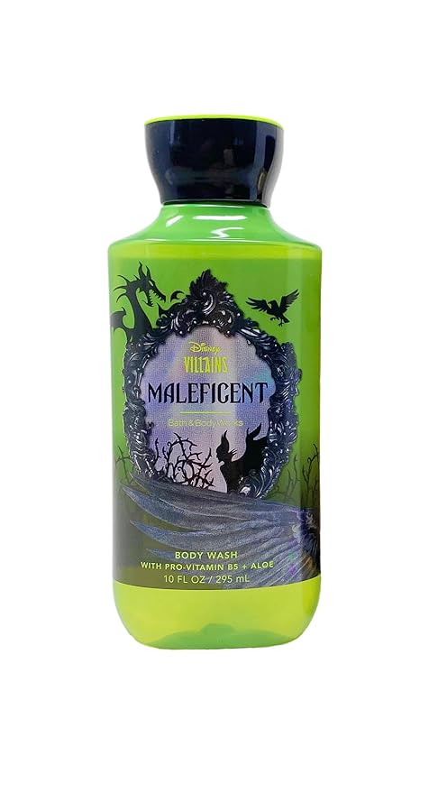 Bath &amp Body Works Disney Villains Collection Maleficent - 2 Pack Of Body Wash with a Natural Oats Sample Soap