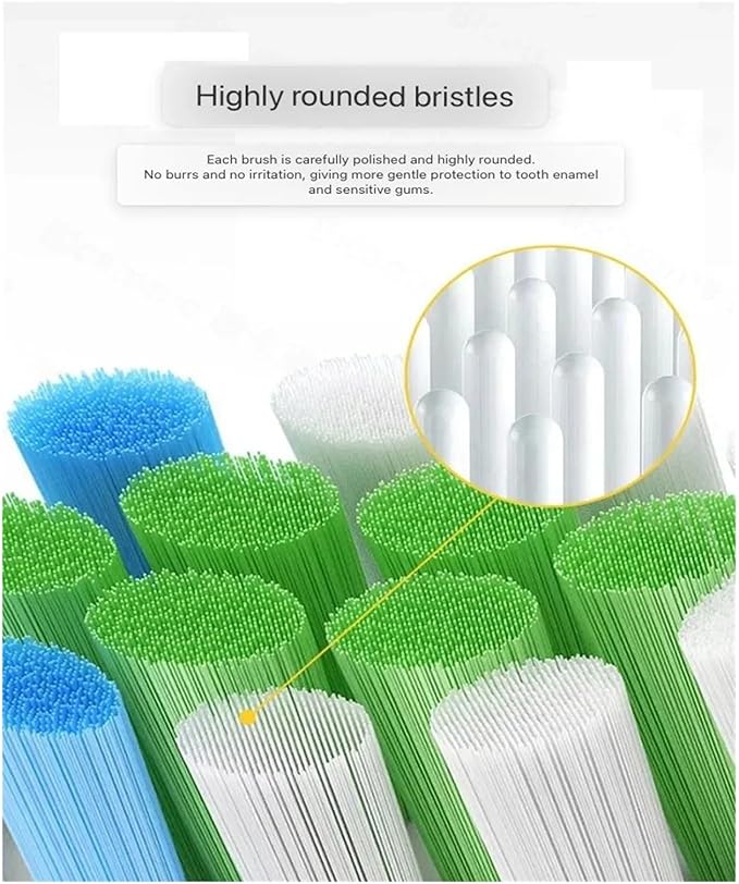 16pcs Replacement Toothbrush Heads Compatible for T3/T5/T10/T10S/T20/E7/V5(16pcs Black)