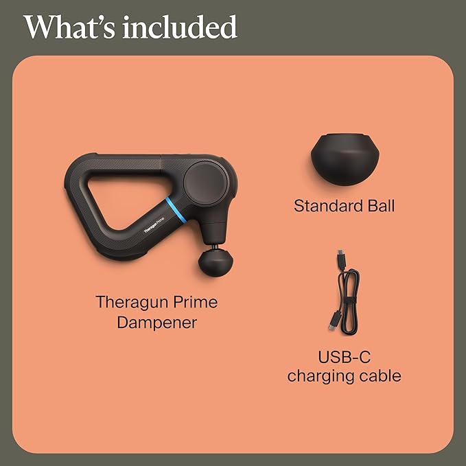 TheraGun Prime (6th Generation) Massage Gun by Therabody – Deep Tissue Powerful Massage in a Rugged Durable Design for Reliable Recovery &amp Pain Relief