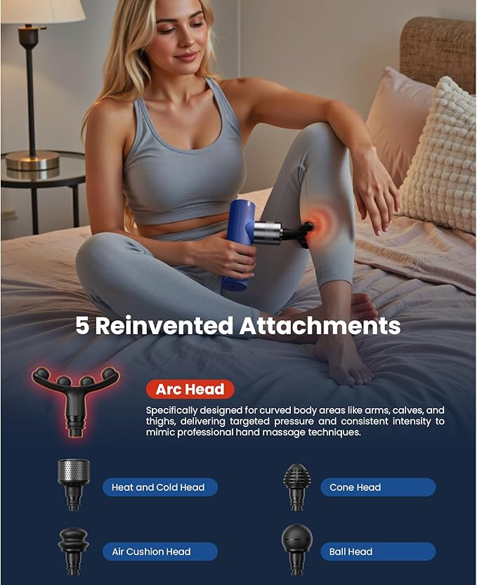 BOB AND BRAD X6 Pro Massage Gun and A7 Pro Massage Gun with Heat and Cold Therapy