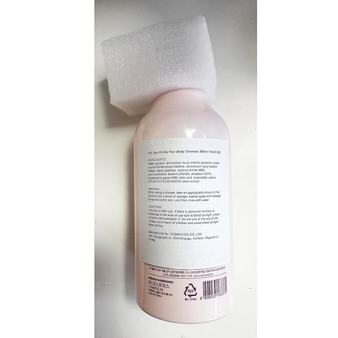 1 PC Prickly Pear Skin Cleanser Moisturizing Purifying Relieving Dry Bath Cleanser Shower Gel Skin Wash 500ml Pink