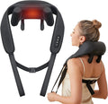 Neck &amp Shoulder Massager with Heat 6D Deep Tissue Shiatsu Kneading for Neck Shoulders &amp Upper Back Hands-Free Relief After Work