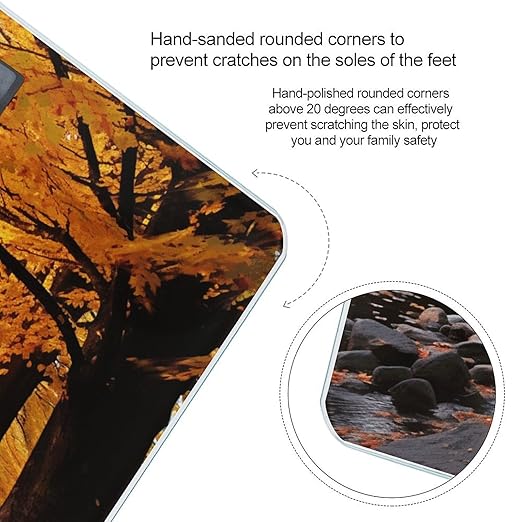 Fall Colors Scale for Body Weight Digital Bathroom Scale Accurate Smart Weight Scales with Large Display Weighing Machine High Precision Scales