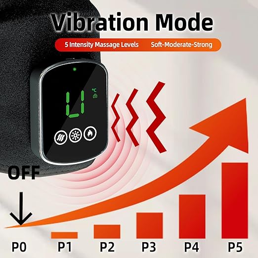 Red Light Therapy for Knee &amp Elbow Vibration &amp Heated Massage for Knee Brace 660nm&amp850nm Red Light for Joint Elbow Shoulder Pain Relief Pack of 2