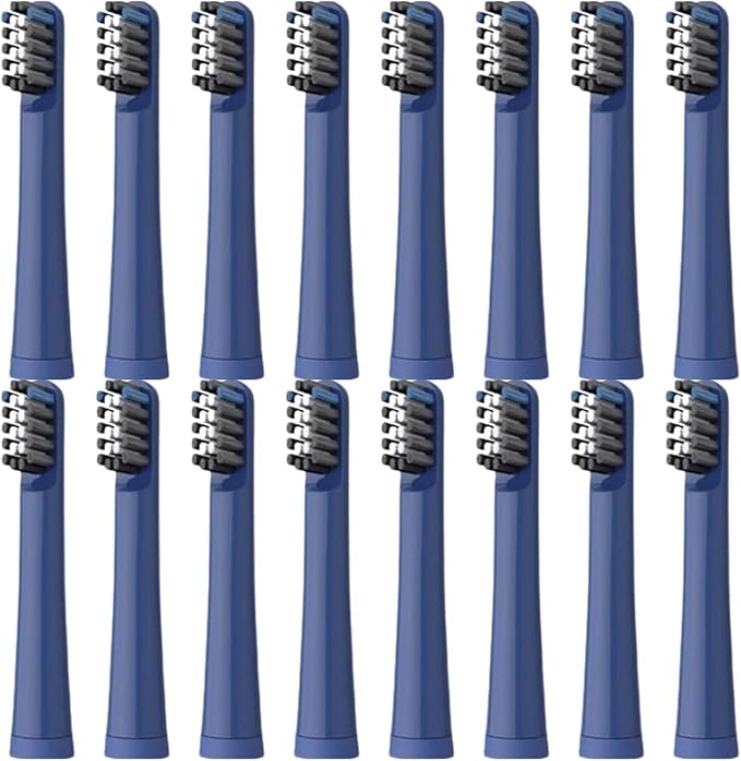 Compatible ForRealme N1 N2 RTX2103 SN301 Electric Toothbrush Replacement Heads Sonic Smart Brush Soft Bristle Nozzles4/8/16pcs(Blue 16PCS)