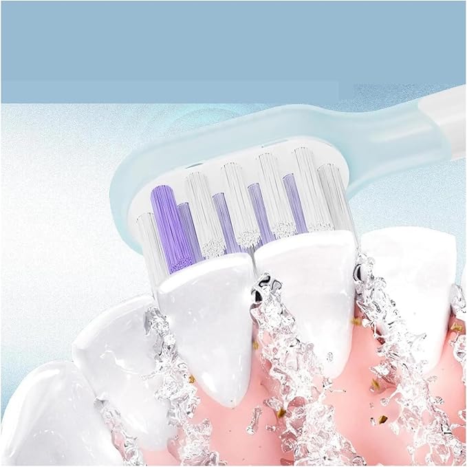 4-12 PcsCompatible for Laifen Full Range Replacement Electric Toothbrush Heads Cleansing &amp Brightening Type/Sensitive(Purple)