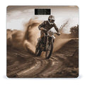 Motocross Digital Bathroom Scale for Body Weight with High Precision Digital Weighing Scale with BMI Clear LCD Display and Step-On Measures Weight Up to 180kg