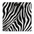 Zebra Print Scale with LCD Precision Weighing Scales Sturdy Tempered Glass Weight Scales Easy-to-Read Anti-Slip Weight Digital Bathroom Scale for Daily