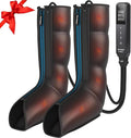 FIT KING Leg Massager with Heat and Compression Therapy Leg Compression Massage for Circulation Swollen Leg RLS Pain &amp Fatigue Relief Foot Calf Massager Boots Recovery Pressure Boots