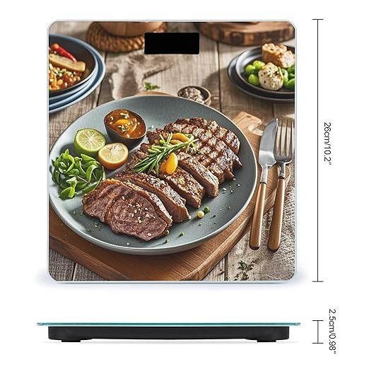 Delicious Grilled Meat Scale for Body Weight Smart Scales Digital Bathroom Scale High Precision Weighing Scales with Large Display Weighing Machine for People
