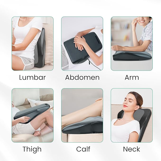 Snailax Shiatsu Foot Massager with Heat Back Massager for Back Pain Deep Tissue