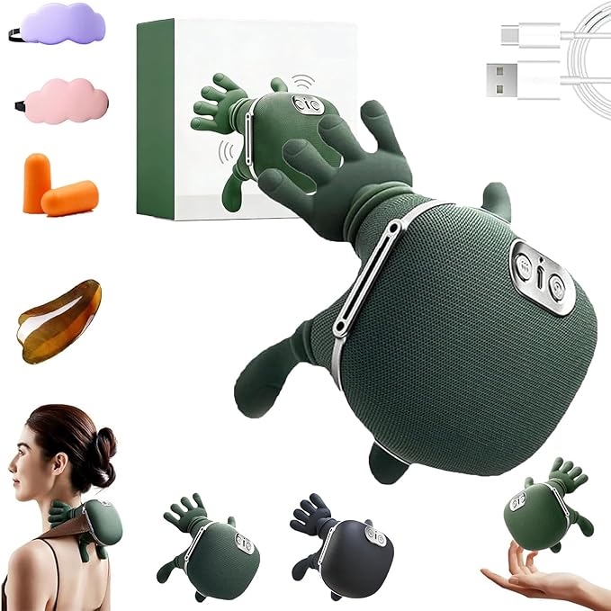 Handisense Massager 2026 New Pro 4D Wireless Massager Shiatsu Deep Tissue Relief with Heat Electric Hand Shoulder and Neck Massage Speed Adjustment Back Arms Legs (Green)