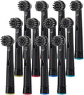 Electric Toothbrush Replacement Brush Heads Compatible For Oral Basic Cleaning -B Toothbrush Nozzle BristlesD100 D25 D30 D32 4739 3709 3744(17A-BK-4Pcs)