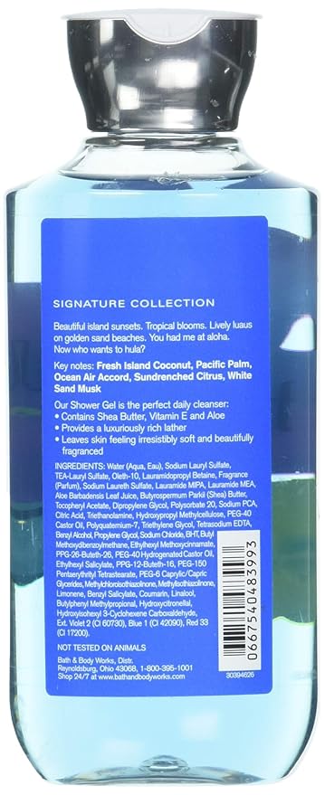 Bath &amp Body Works Shea &amp Vitamin E Shower Gel Honolulu Sun