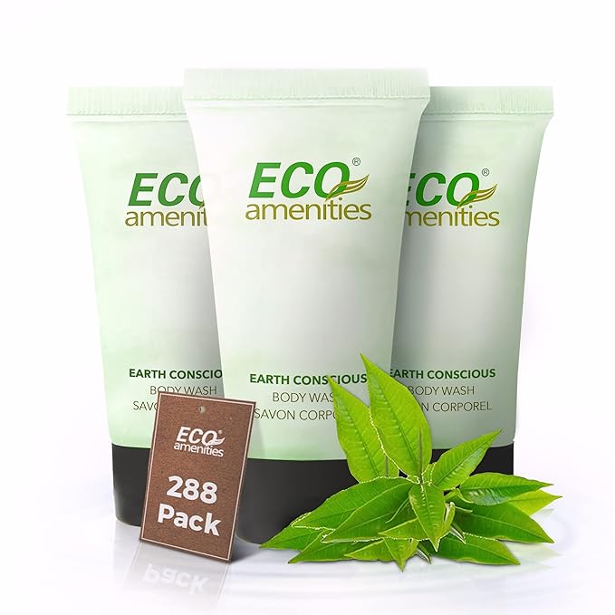 ECO AMENITIES Travel size 0.75oz hotel body wash bulk Clear 288 Count