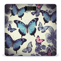 Beautiful Butterfly Scale for Body Weight Precision Bathroom Weighing Scales with Back Lit LCD Display Sturdy Tempered Glass Body Weight Scales Digital Bathroom Scale 400lb