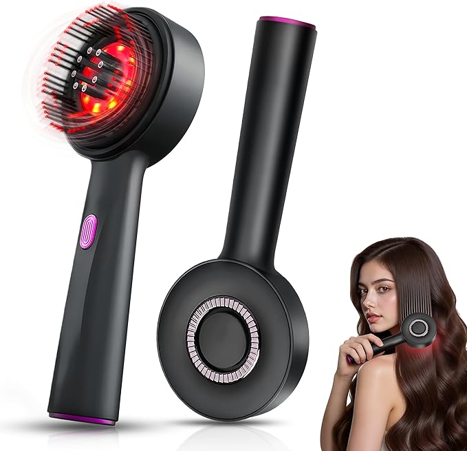 3-in-1 Rechargeable Scalp Massager Hair Growth Oil Applicator Gentle Scratching &amp Kneading IPX7 Waterproof Electric Head Massage Tool for Home Spa Portable Scalp Brush for All Hair Types