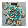 Brown Teal Turquoise Rose Scale for Body Weight Highly Accurate Digital Bathroom Body Scale Digital Bathroom Scales for People Anti-Slip Large LCD Display Smart Scales
