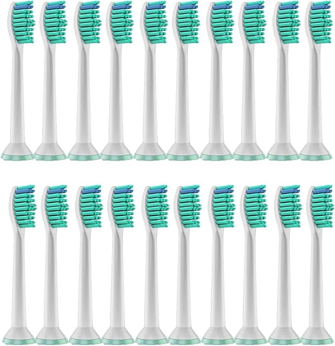 4/8/12/16/36 Pcs Replacement Toothbrush HeadsCompatible for Philips Electric Brush Head 1100 2100 4100 4300 5100 5300 6100 6500(20pcs)
