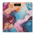 Colorful Marble Weight Scale Digital Electronic Scales Bathroom Scale Larg LCD Backlight Display High Precision MeasurementsTempered Glass