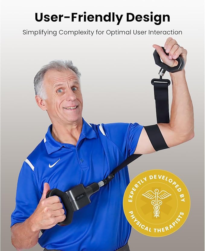 BOB AND BRAD Massage Gun with Massage Strap for Hard to Reach - Dual-Mode Percussion &amp Compression Massager for Muscle Recovery Pain Relief in Back &amp Shoulders FSA-HSA Eligible Pain Relief