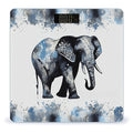 Elephant-Blue Black Bathroom Scale for Body Weight Bathroom Digital Electronic Weighing Scale with Back Lit LED Display Sturdy Tempered Glass Weight Watchers Scales 400lb