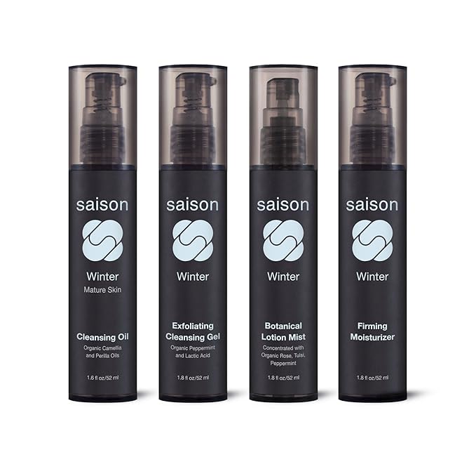 Saison® Winter Exfoliating Cleansing Gel | Organic Natural Vegan &amp Cruelty Free Beauty | Good for Mature Skin