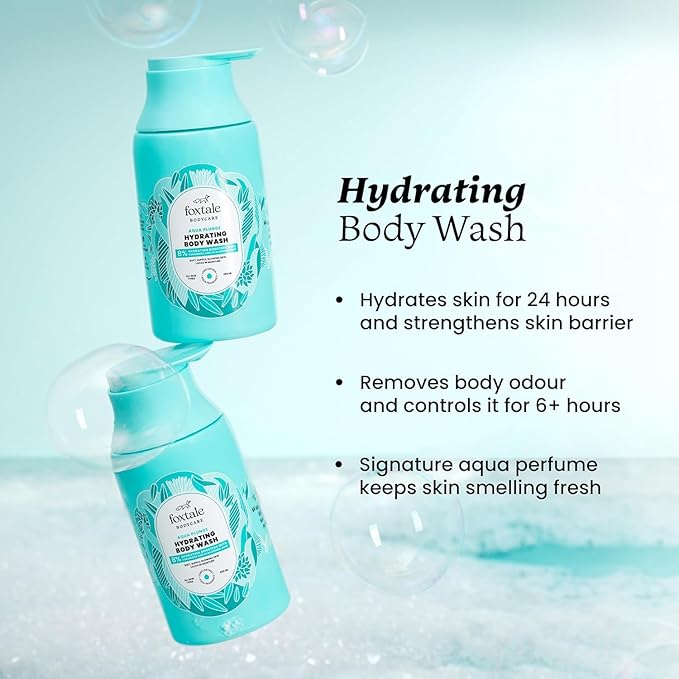 Body Washes (Pack of 2) | With Glycolic Acid Niacinamide Ceramides &amp Hyaluronic Acid | 6+ hrs Odour Control | Long Lasting Fragrance | Body Wash for Women &amp Men | All Skin Type | 250 ml