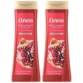 Caress Body Wash Tahitian Pomegranate &amp Coconut Milk Moisturizing Body Wash for Renewed Glowing Skin Exfoliating Body Soap Liquid 20 Fl Oz (Pack of 2)
