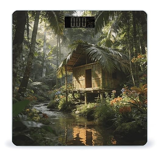 Forest House Smart Scale for Body Weight Digital Bathroom Scale Toughened Glass Weight Scale with Large LCD Backlight Display High Precision Scales Weighing Machine