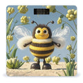 Cute Cartoon Bee Scale for Body Weight Accurate Digital Bathroom Scale Toughened Glass High Precision Scales Smart Weight Scales with Large LCD Backlight Display Weighing Machine