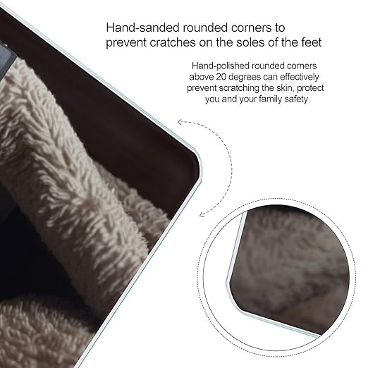 Cat Under Blanket Bathroom Scale Large LCD Backlight Display Digital Scale Rounded Corners Body Scales Automatic Power On/Off Bathroom Scales for Home Bedrooms