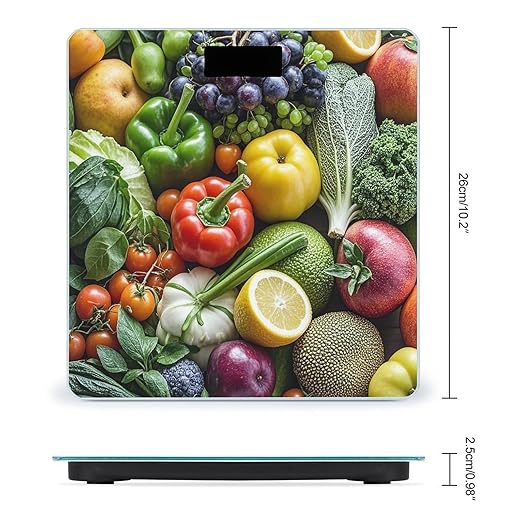 Fresh Fruits Vegetables Scale for Body Weight Smart Scales Digital Bathroom Scale High Precision Weighing Scales with Large Display Weighing Machine for People