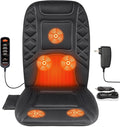 Back Massager with HeatHeated Seat Cover Cushion with 5 Vibrating Massage Nodes Chair Pad for Pain Relief Home Office Use
